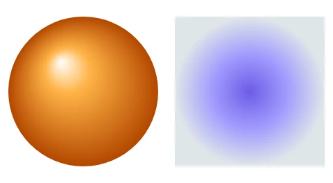 Radial gradients, as Chrome draws it